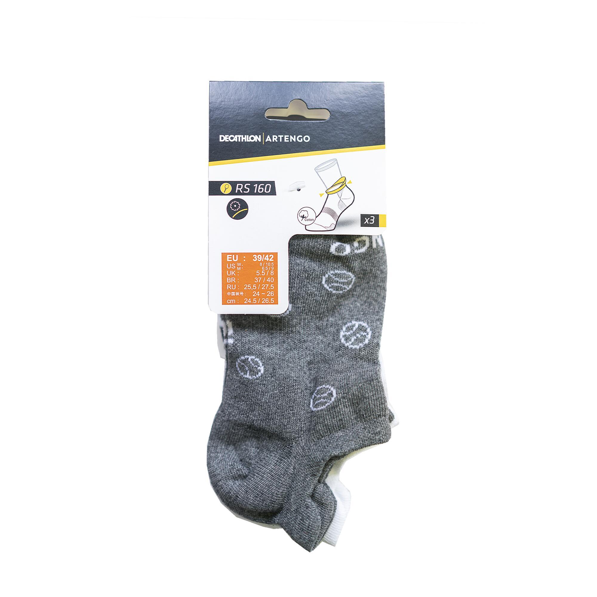 Calze corte adulto RS 160 nere x3 ARTENGO | DECATHLON