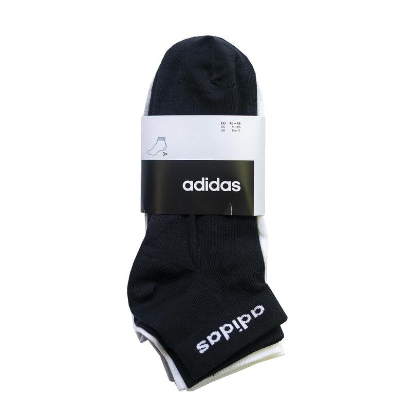 Polovysoké tenisové ponožky černé, bílé, šedé 3 páry 