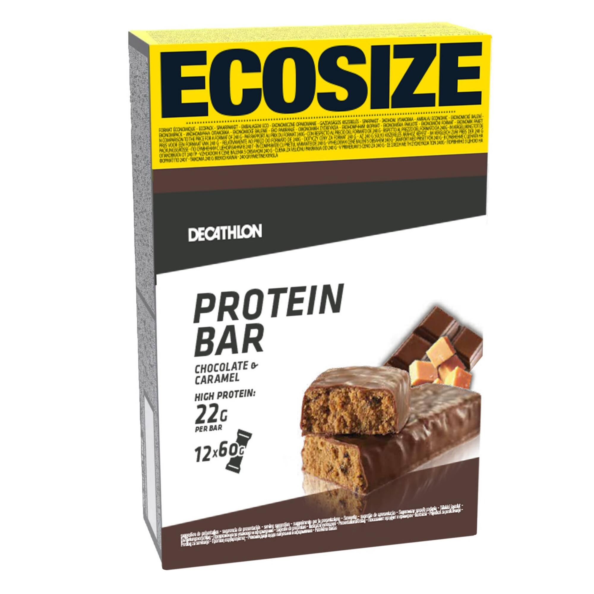 Protein Bar Chocolate Caramel Ecosize 12-Pack 1/2