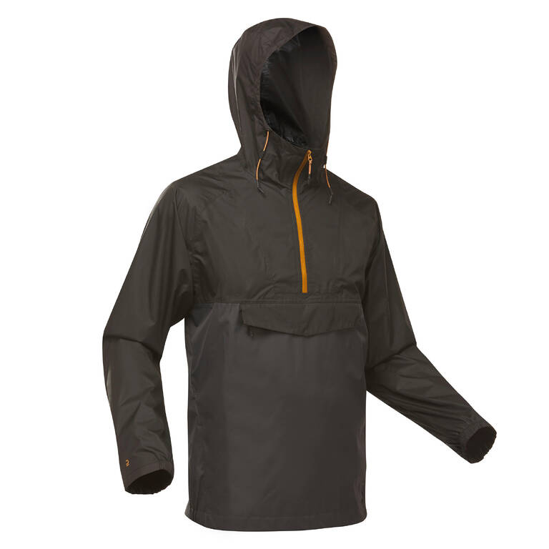 Men waterproof hiking jacket nh150 black