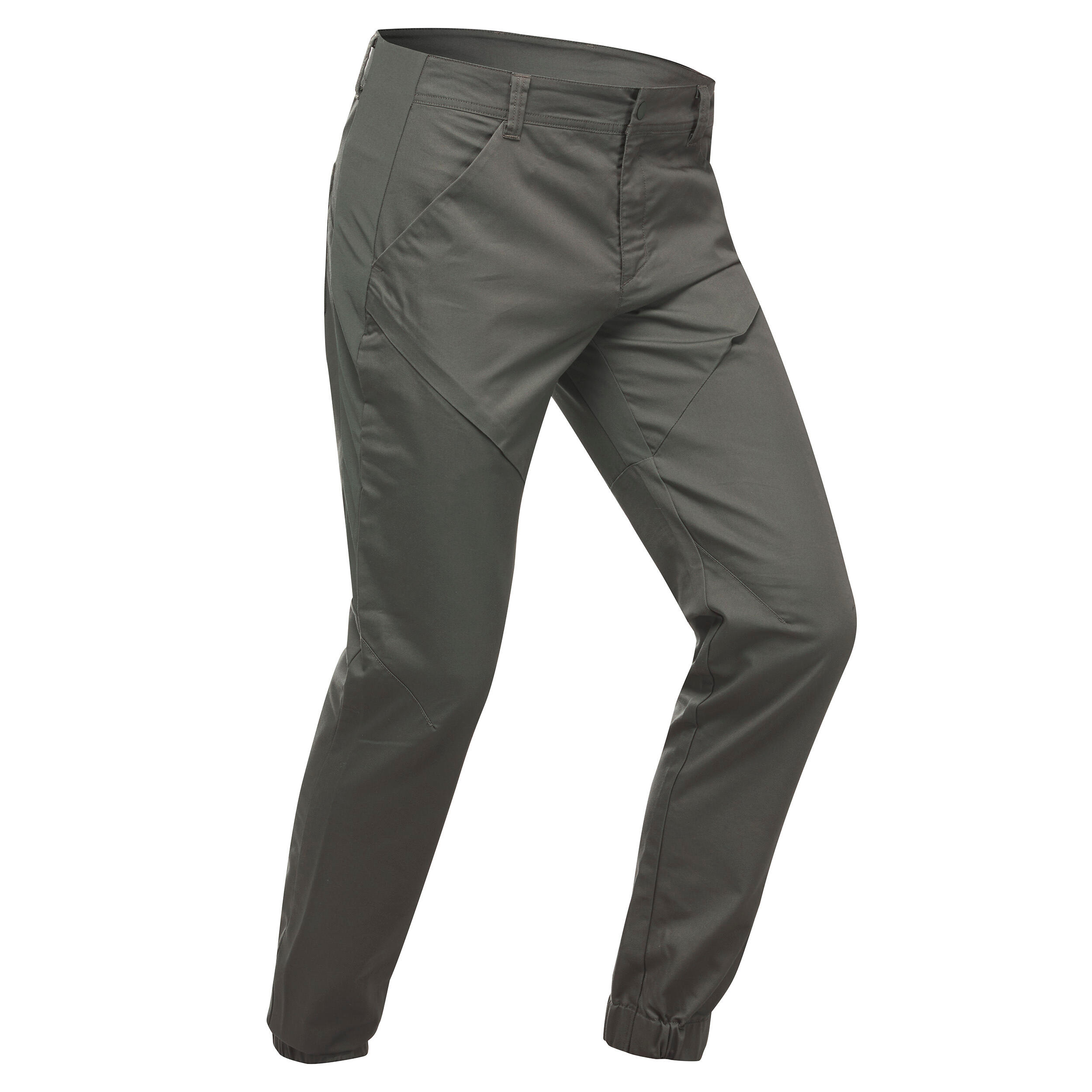 Pantalon Slim Drumeție în natură NH500 Kaki Bărbați