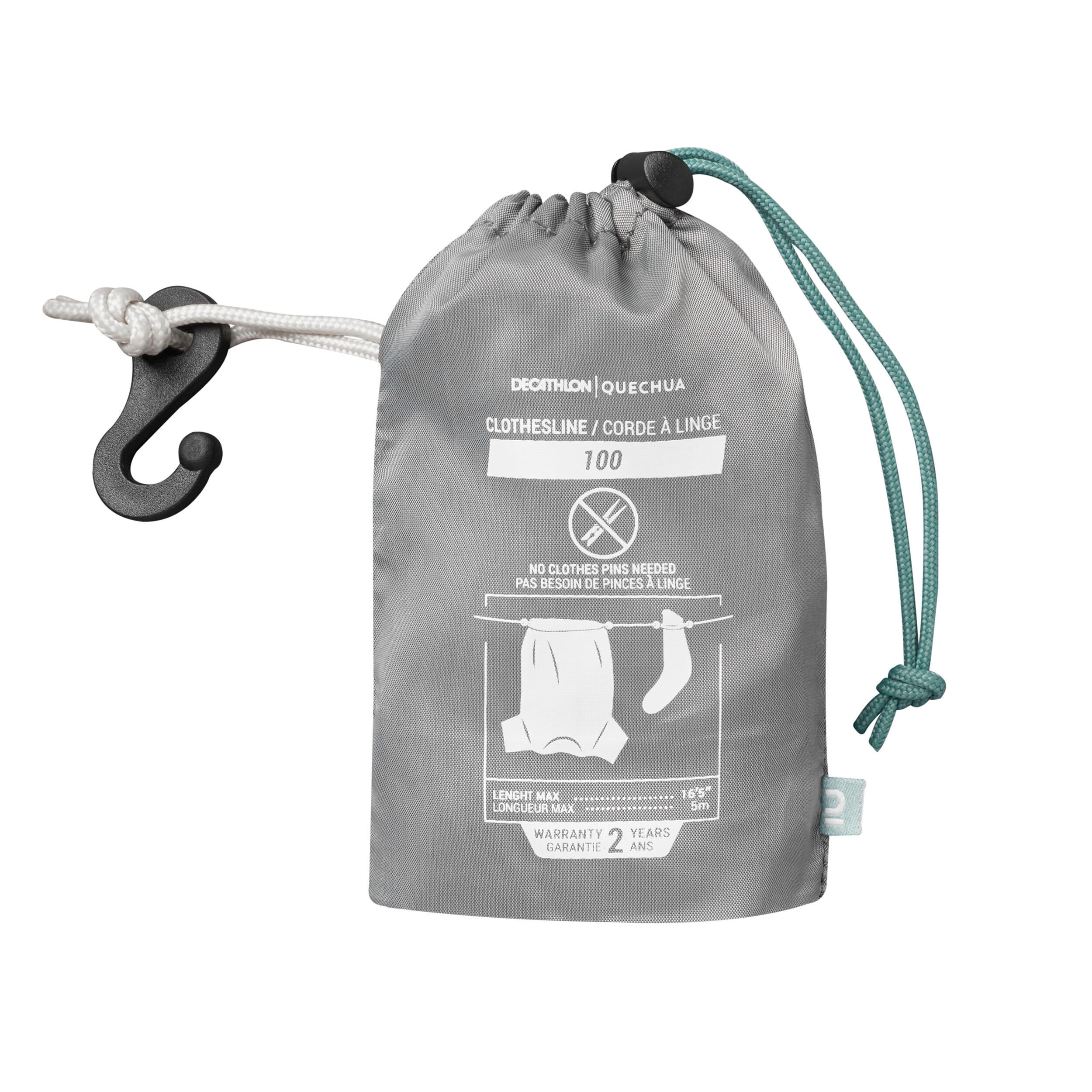 5-Metre Camping Washing Line - QUECHUA