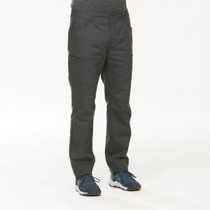 Pantalón de montaña y trekking Hombre Quechua NH500 regular gris