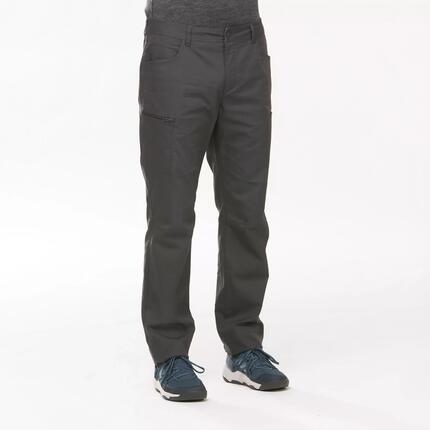 Pantalón de montaña y trekking Hombre Quechua NH500 regular gris