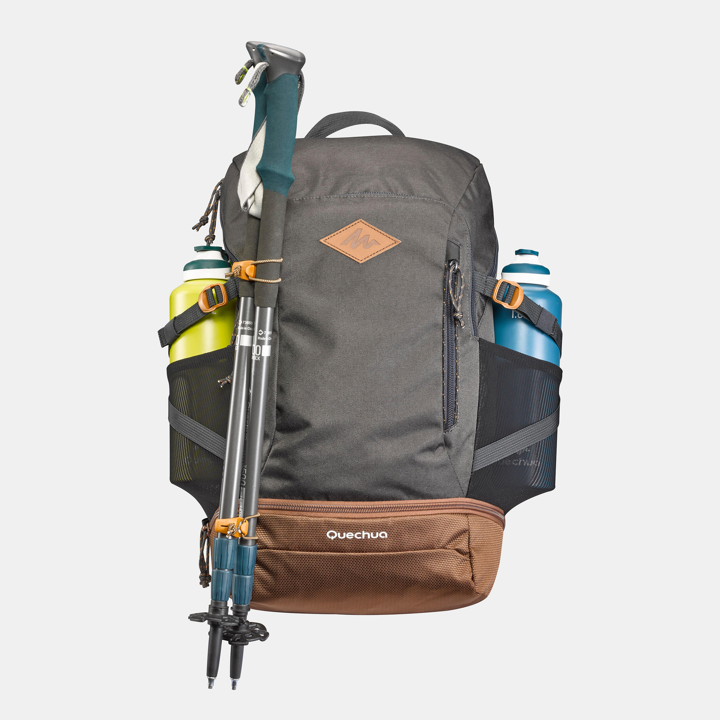 Maleta de montaña y trekking, Quechua NH500 30L Gris oscuro - Decathlon