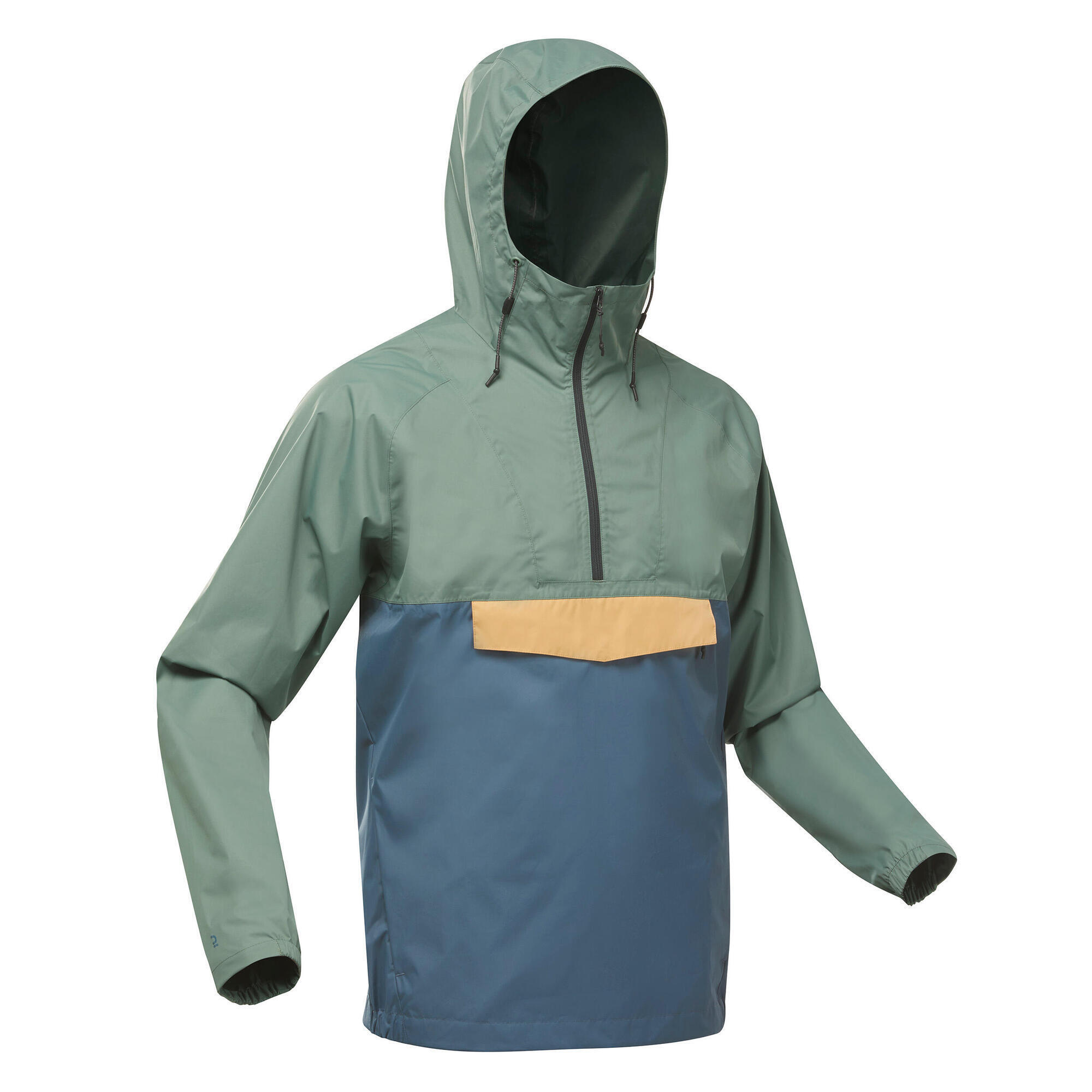 Jachetă Impermeabilă Drumeție în Natură NH150 Verde/gri Bărbați decathlon.ro imagine 2022