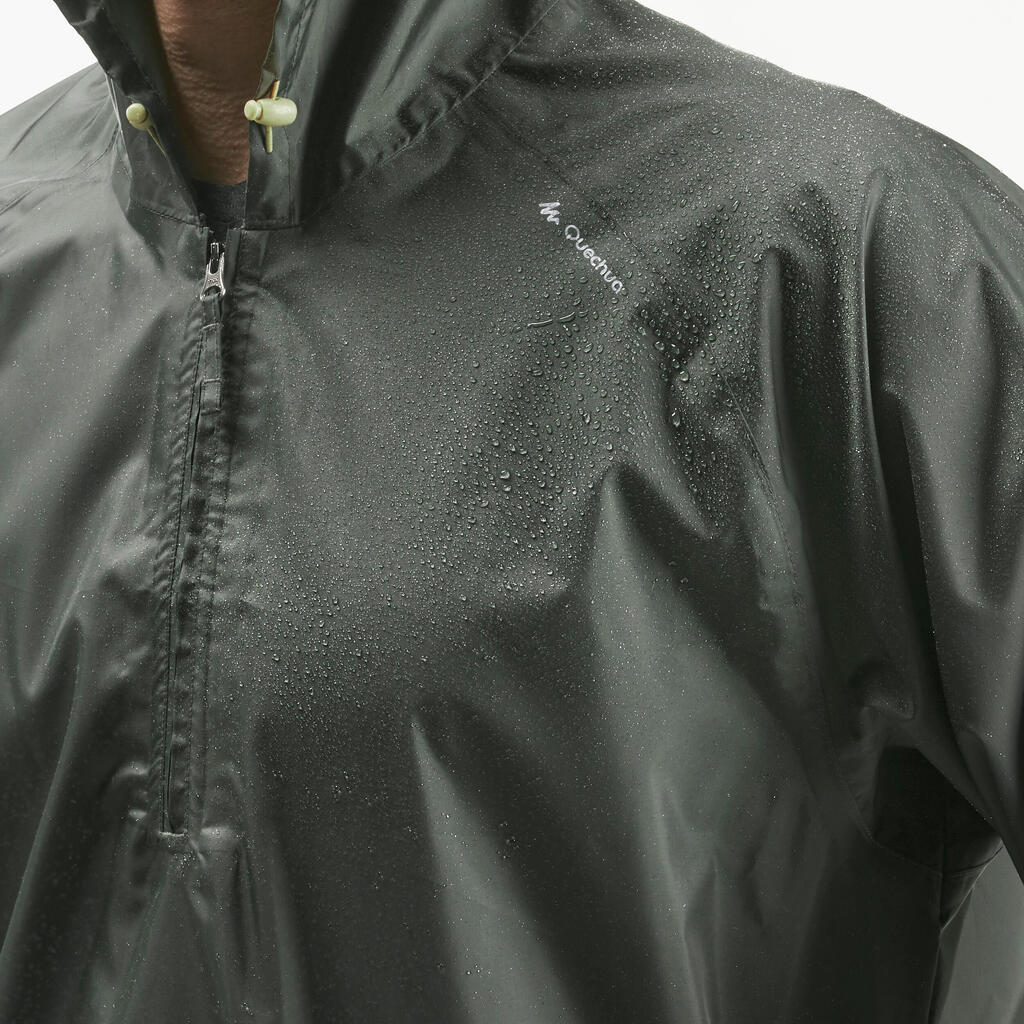 Men's Windproof and Water-repellent Hiking Jacket - Raincut 1/2 Zip