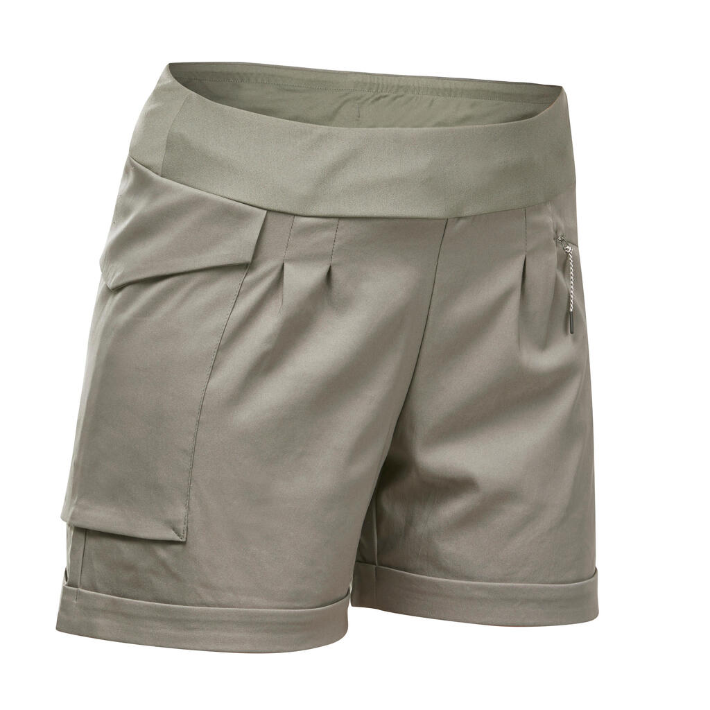 NH500 Regular Women's Country Walking Shorts - Khaki