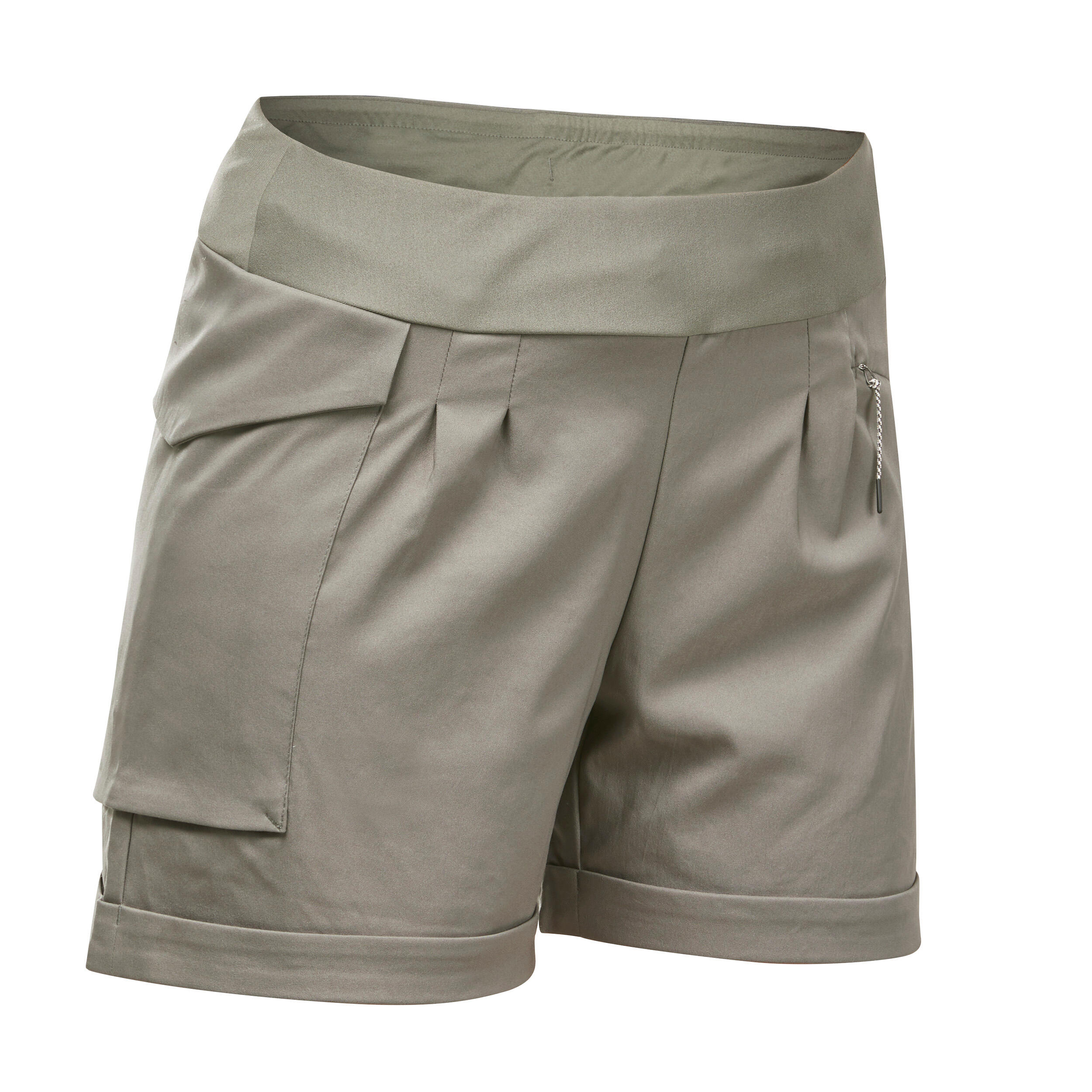 NH500 Regular Women's Country Walking Shorts - Khaki 1/8