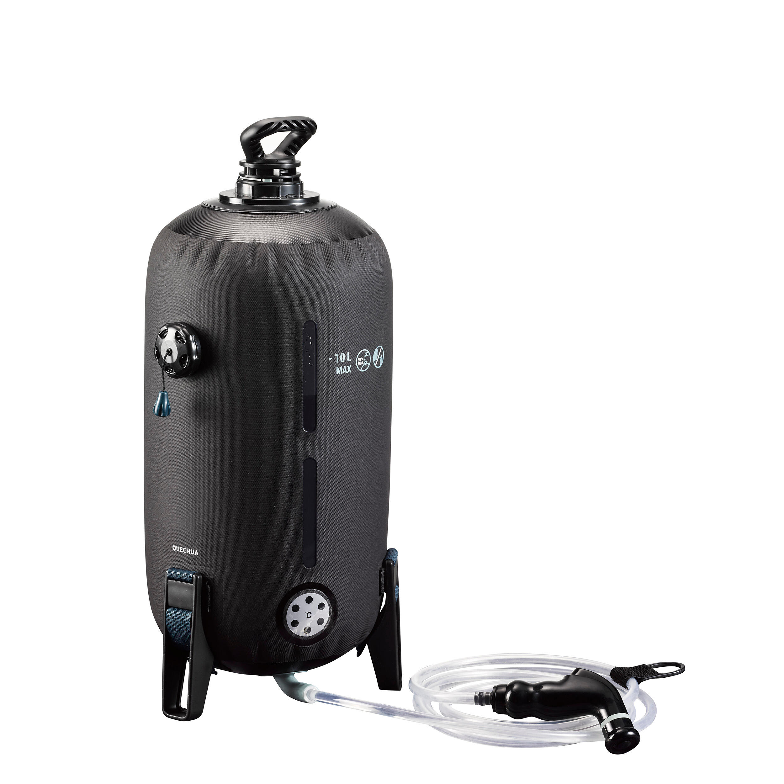 QUECHUA Solardusche Camping Pumpsystem 10 Liter | 03608439313301 QUECHUA Solardusche Camping Pumpsystem 10 Liter | 03608439313301