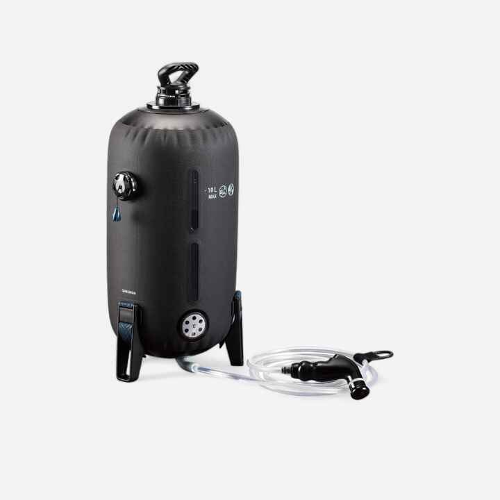 Solardusche Camping Pumpsystem 10 Liter QUECHUA DECATHLON