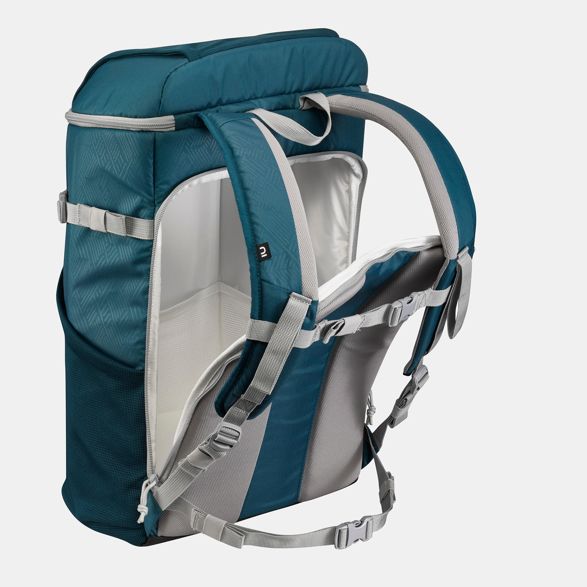 Mochila Hielera Isotérmica Camping y Senderismo Ice Compact 30 Litros Azul  - Decathlon