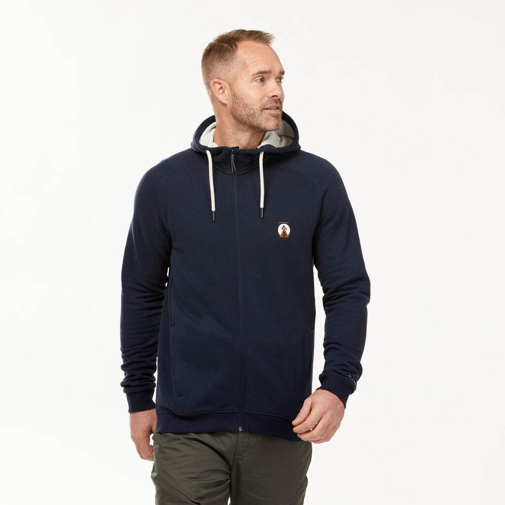 Men’s Hiking Zipped Hooded Sweatshirt - NH150