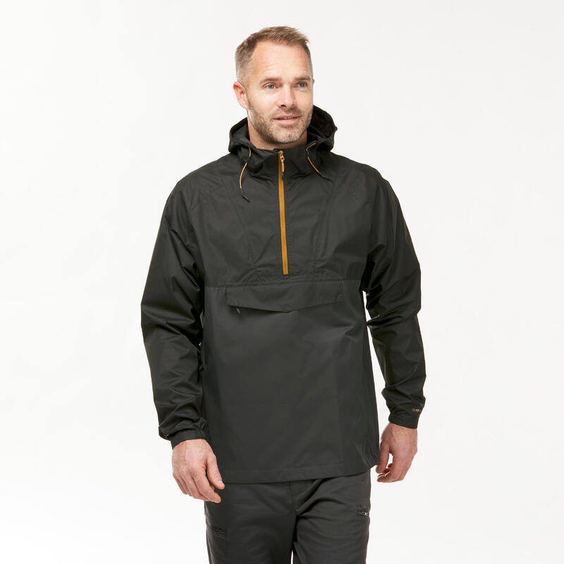 Chaqueta impermeable de montaña y trekking Hombre NH150 negro