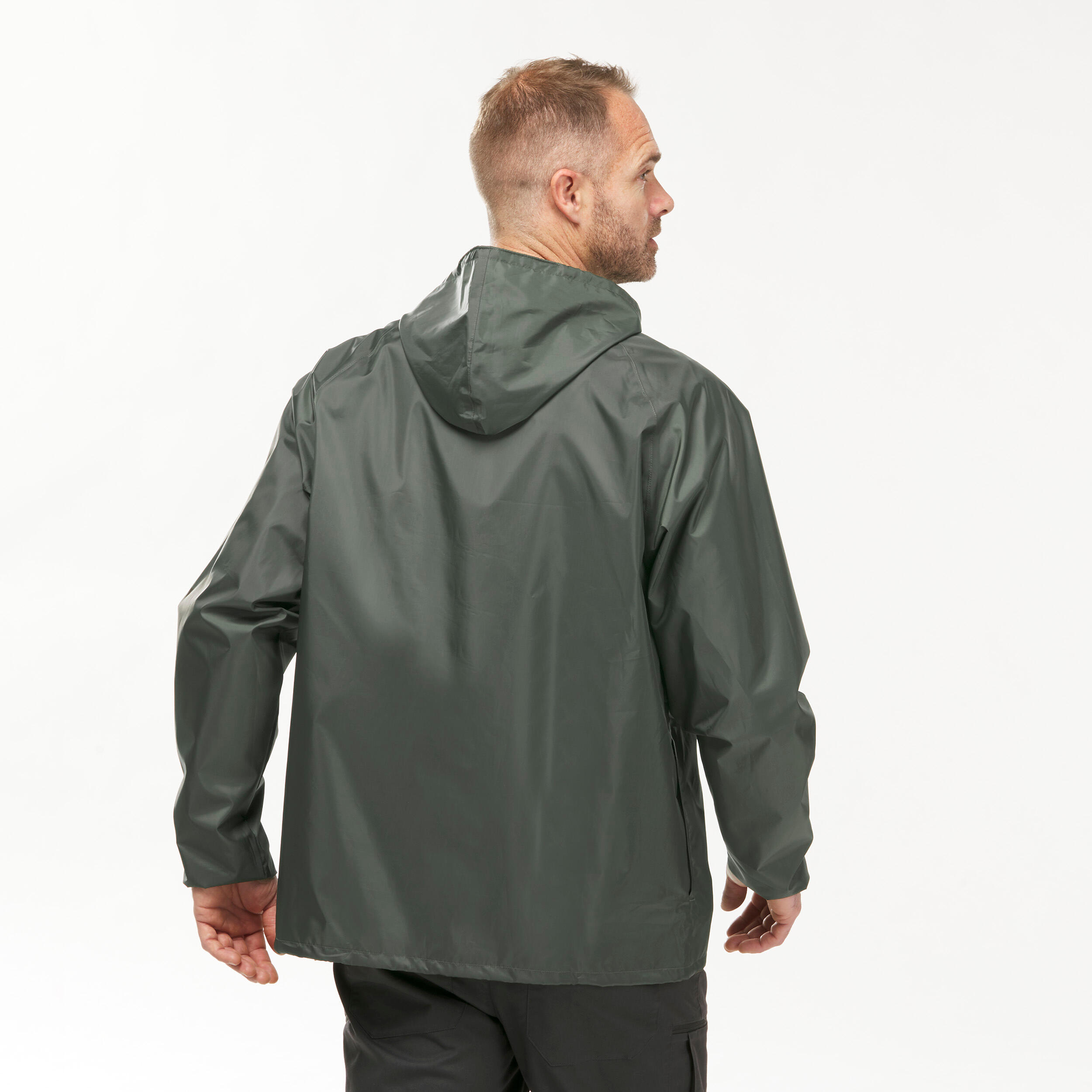 Men's Windproof and Water-repellent Hiking Jacket - Raincut 1/2 Zip 4/9
