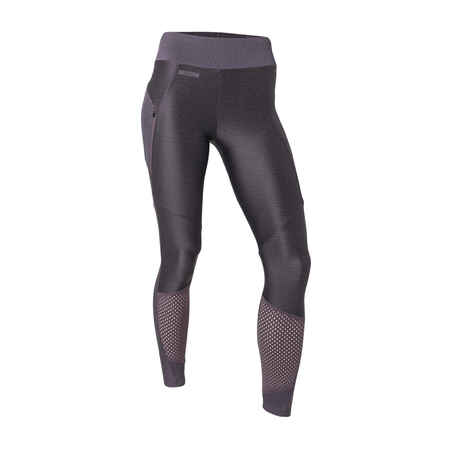 Women's breathable long running leggings Dry+ Feel - purple