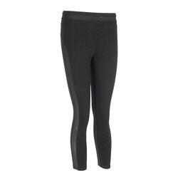 Stretchy Fitness Cotton Capri Leggings - Black