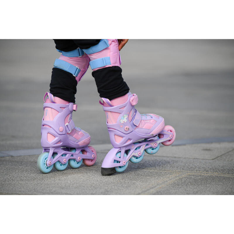 FIT 3 兒童滾軸溜冰鞋 (可調整4種尺寸) - 淡紫色