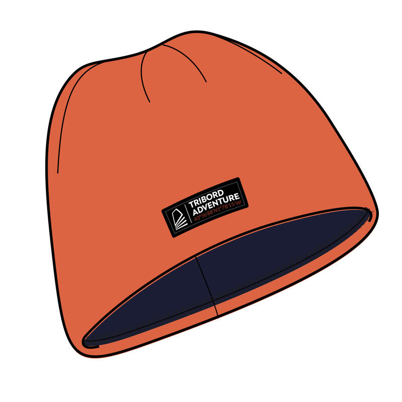 Bonnet chaud coupe vent voile enfant SAILING 100 Terracota