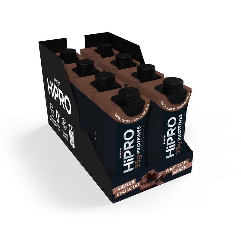 Lactosevrije eiwitshake HiPRO chocolade 25 g 33 cl