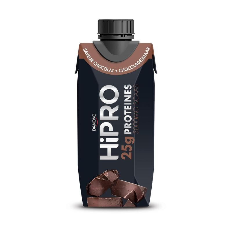Lactosevrije eiwitshake HiPRO chocolade 25 g 33 cl