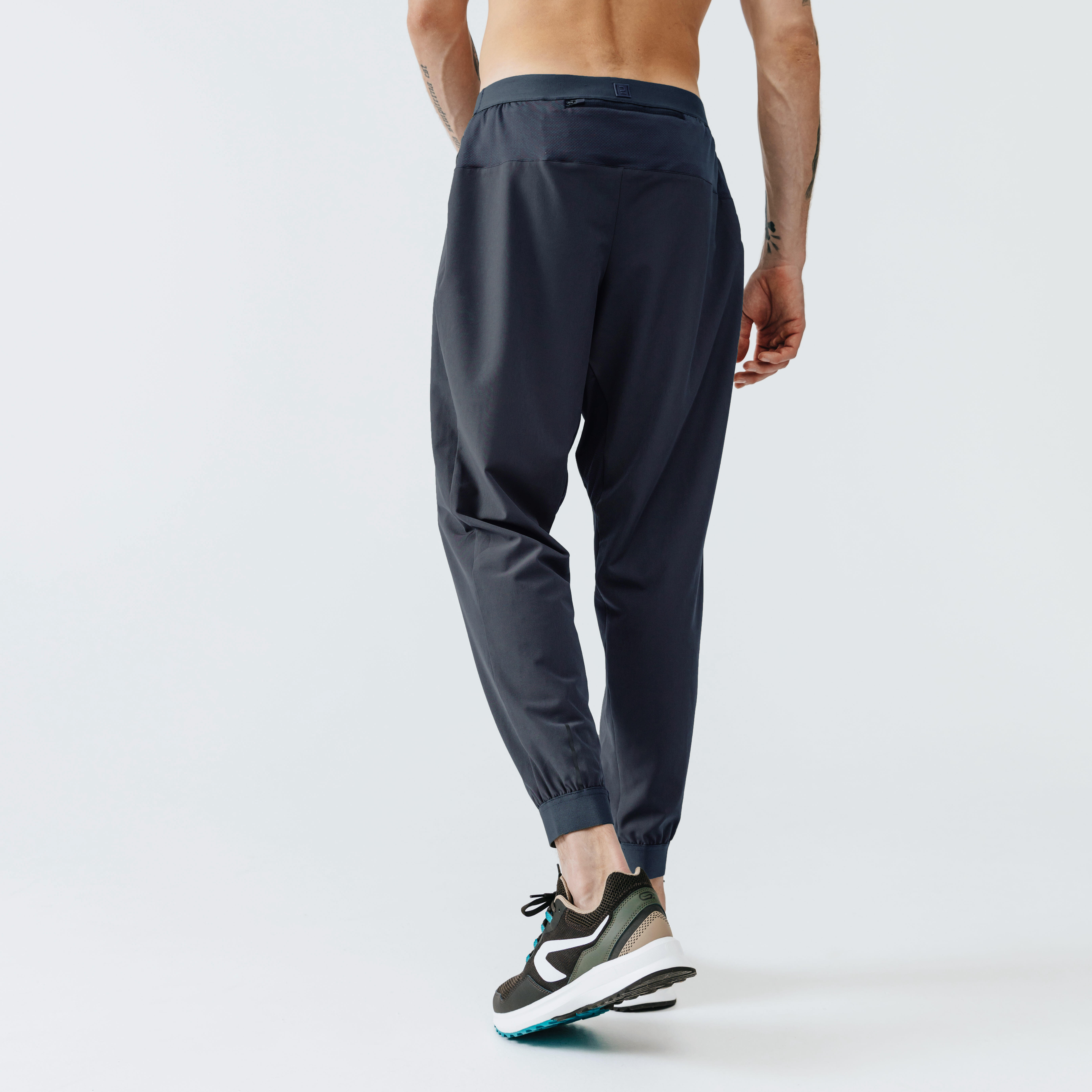 Men Running Track Pants Dry  Black