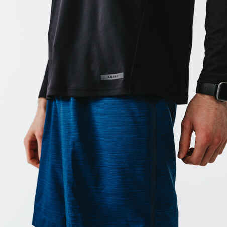 Kalenji Dry+ Men's Running 2-in-1 Shorts With Boxer - Blue