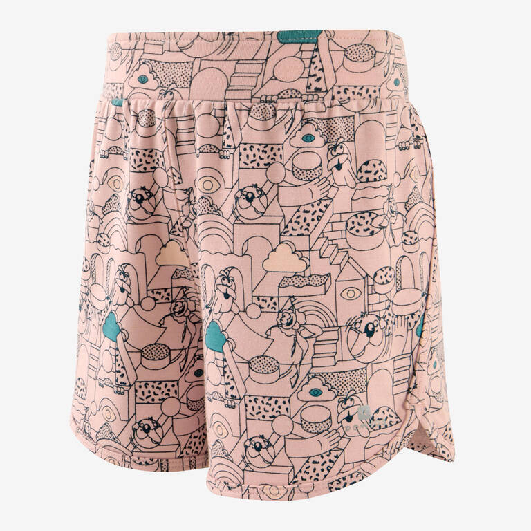 Kids' Baby Gym Adjustable Breathable Shorts - Pink Print