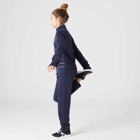 Kids' Breathable Synthetic Tracksuit Gym'Y - Blue/Print