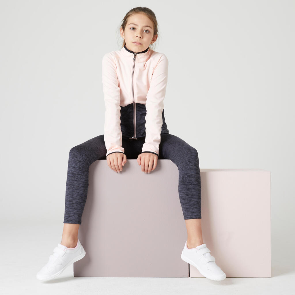 Survêtement enfant respirant - S500 gris foncé et rose