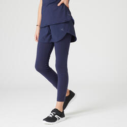 Leggings bambina ginnastica S500 poliestere con pantaloncini DOMYOS |  DECATHLON