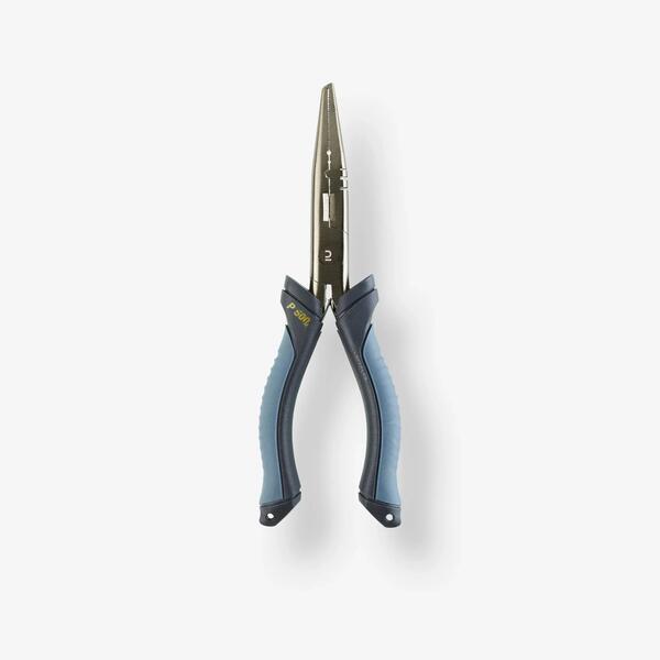 Stainless fishing pliers with a lanyard