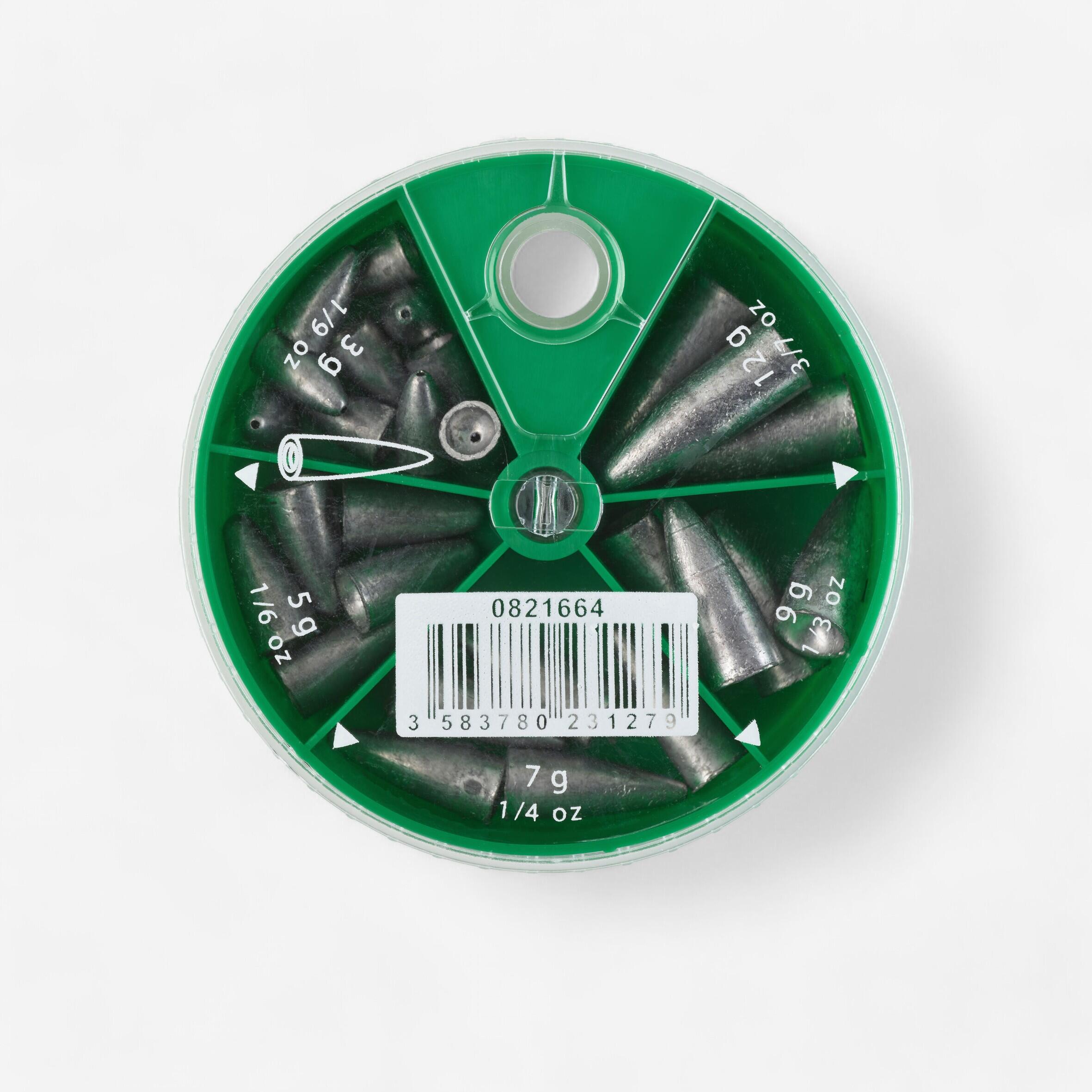Assorted Texas rig drop weights - CAPERLAN