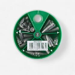 PÊCHE AUX LEURRES BOITE ASSORTIMENT PLOMBS MONTAGE TEXAN