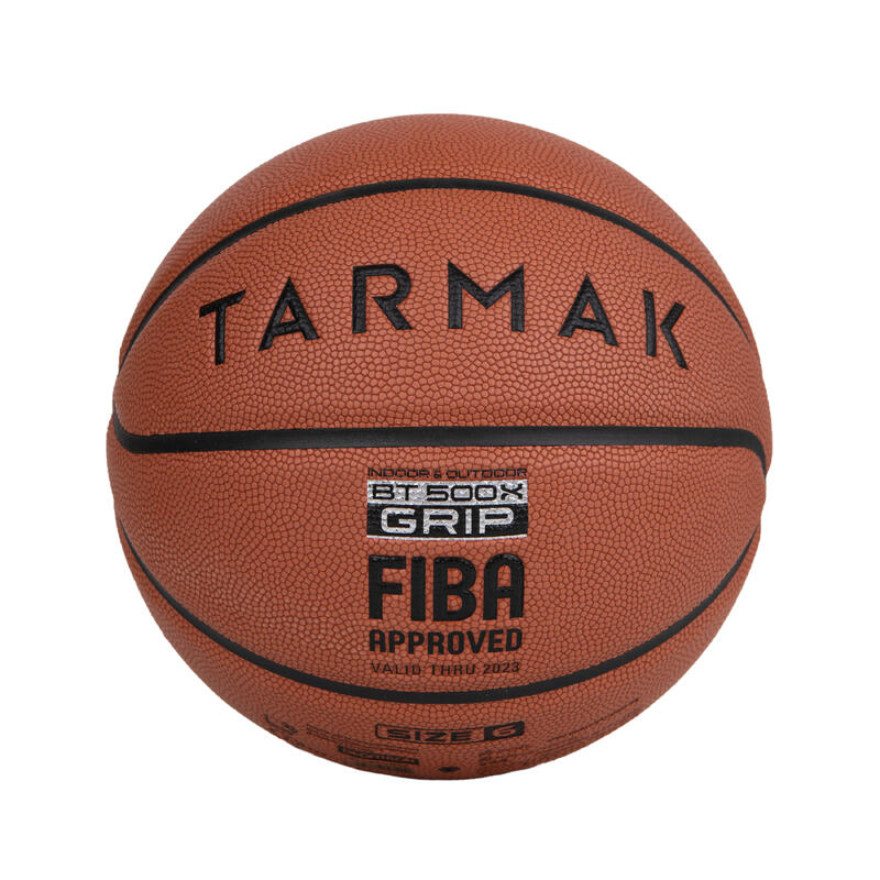 BT500X Grip Adult Size 6 FIBA Approved Basketball - Orange