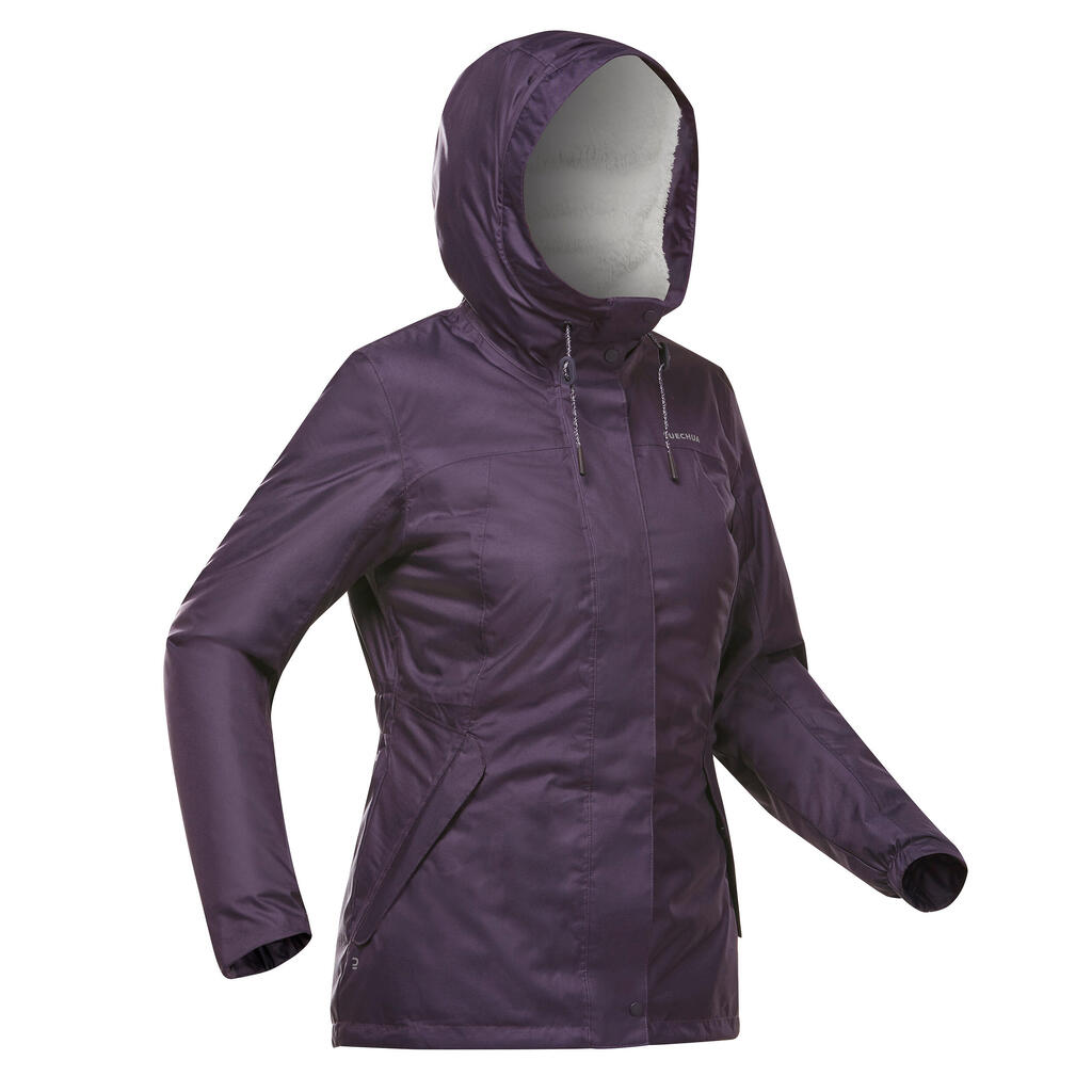 Γυναικείο αδιάβροχο χειμερινό μπουφάν πεζοπορίας - sh500 -10°c