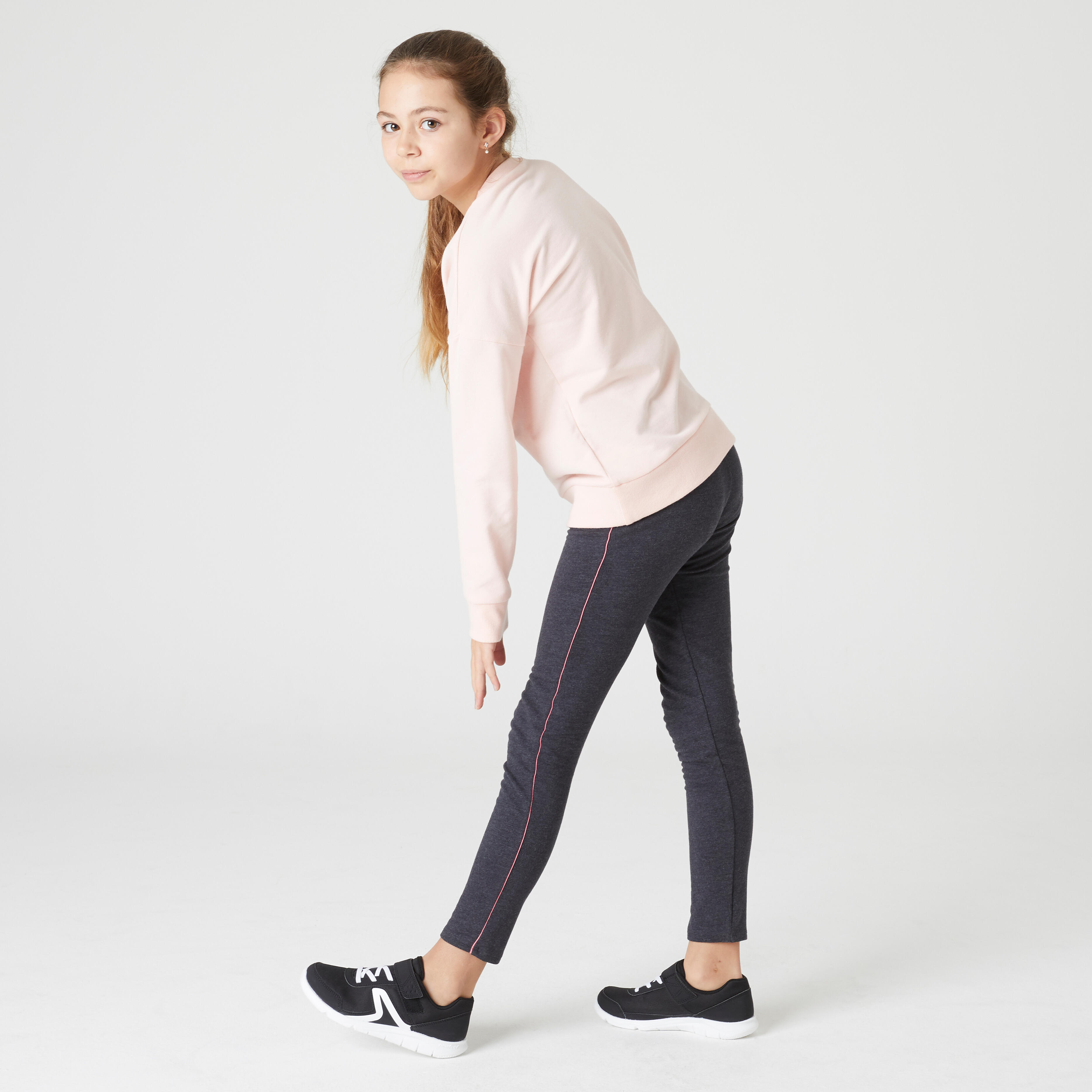 girls grey leggings