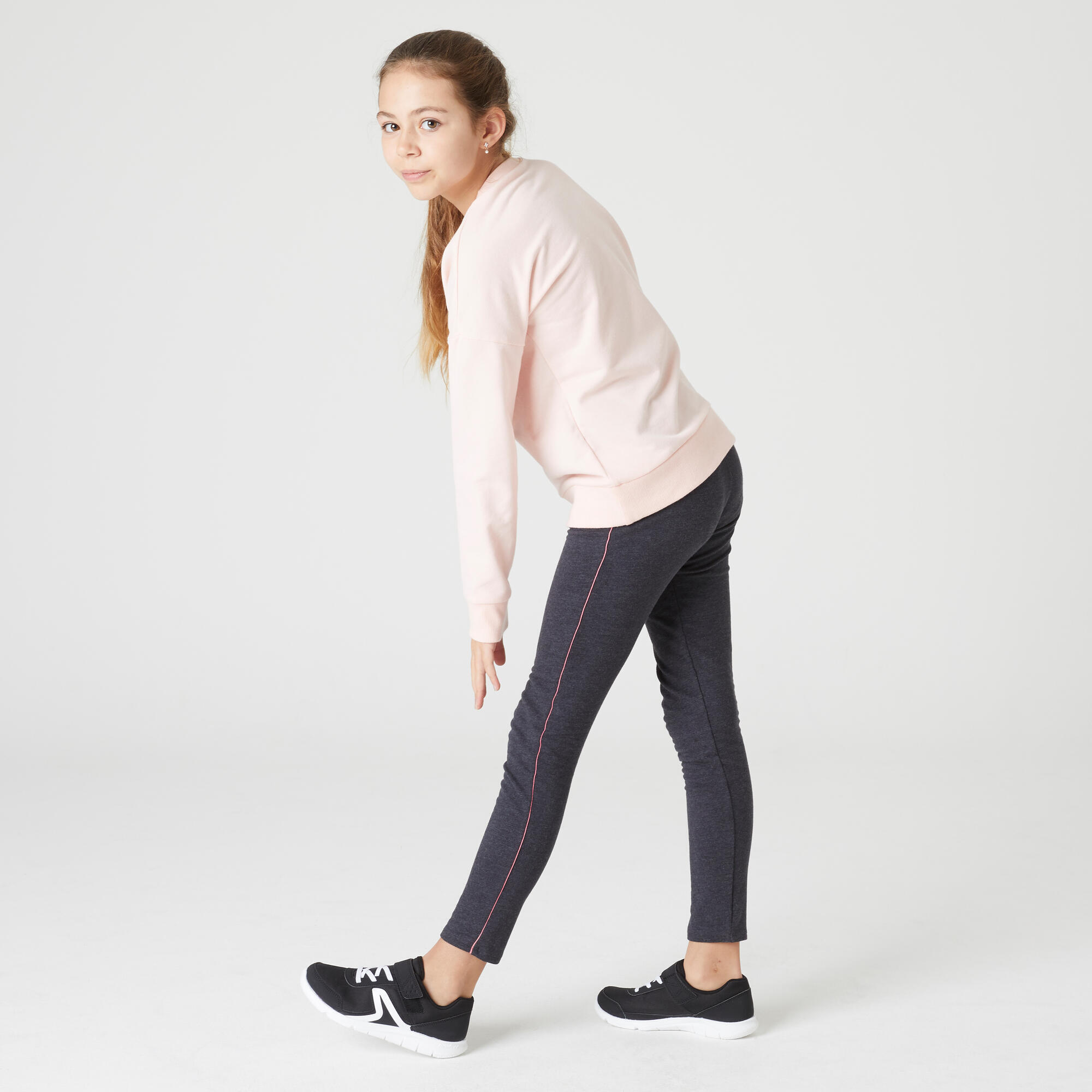 Leggings bambina ginnastica 100 misto cotone DOMYOS | DECATHLON