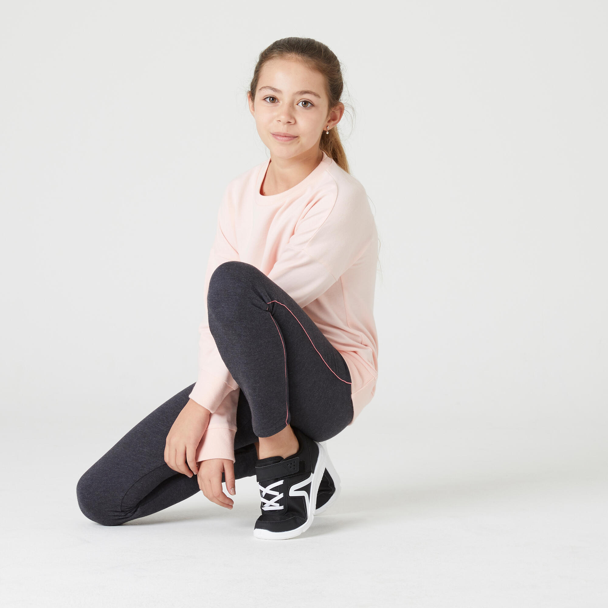 Leggings bambina ginnastica 100 misto cotone DOMYOS | DECATHLON