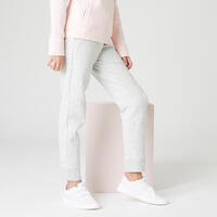 Pantalón jogger algodón transpirable niños - 900 gris clarito jaspeado 