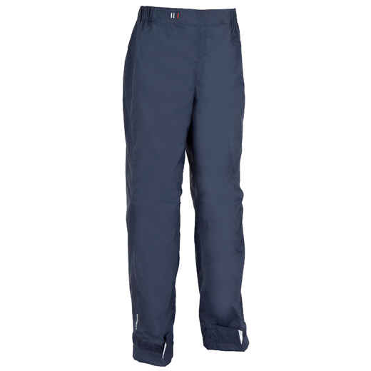 
      100 Kids' Waterproof Sailing Overtrousers - Dark Blue
  