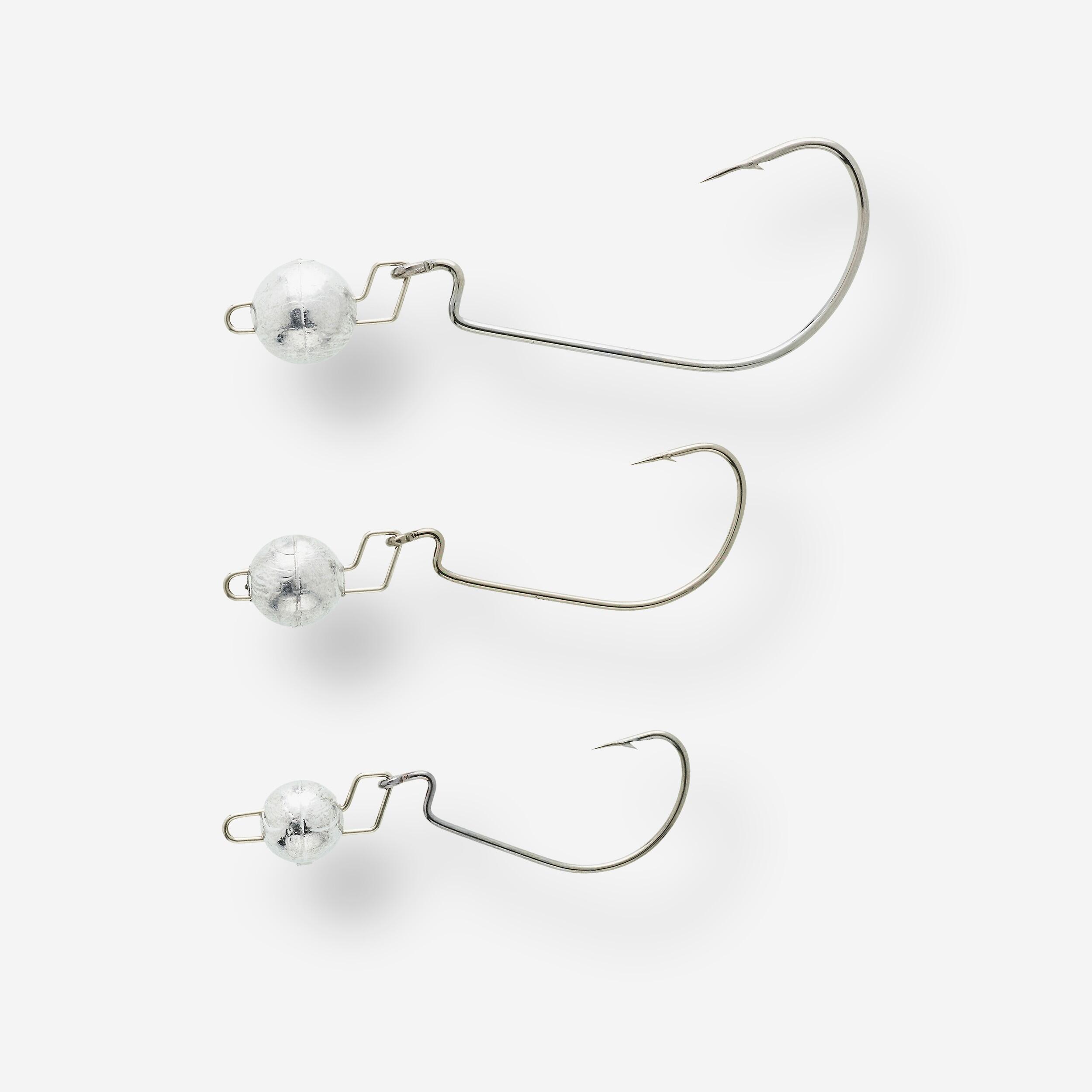 Kit cârlige texane + jig pescuit cu năluci montură Cheburashka