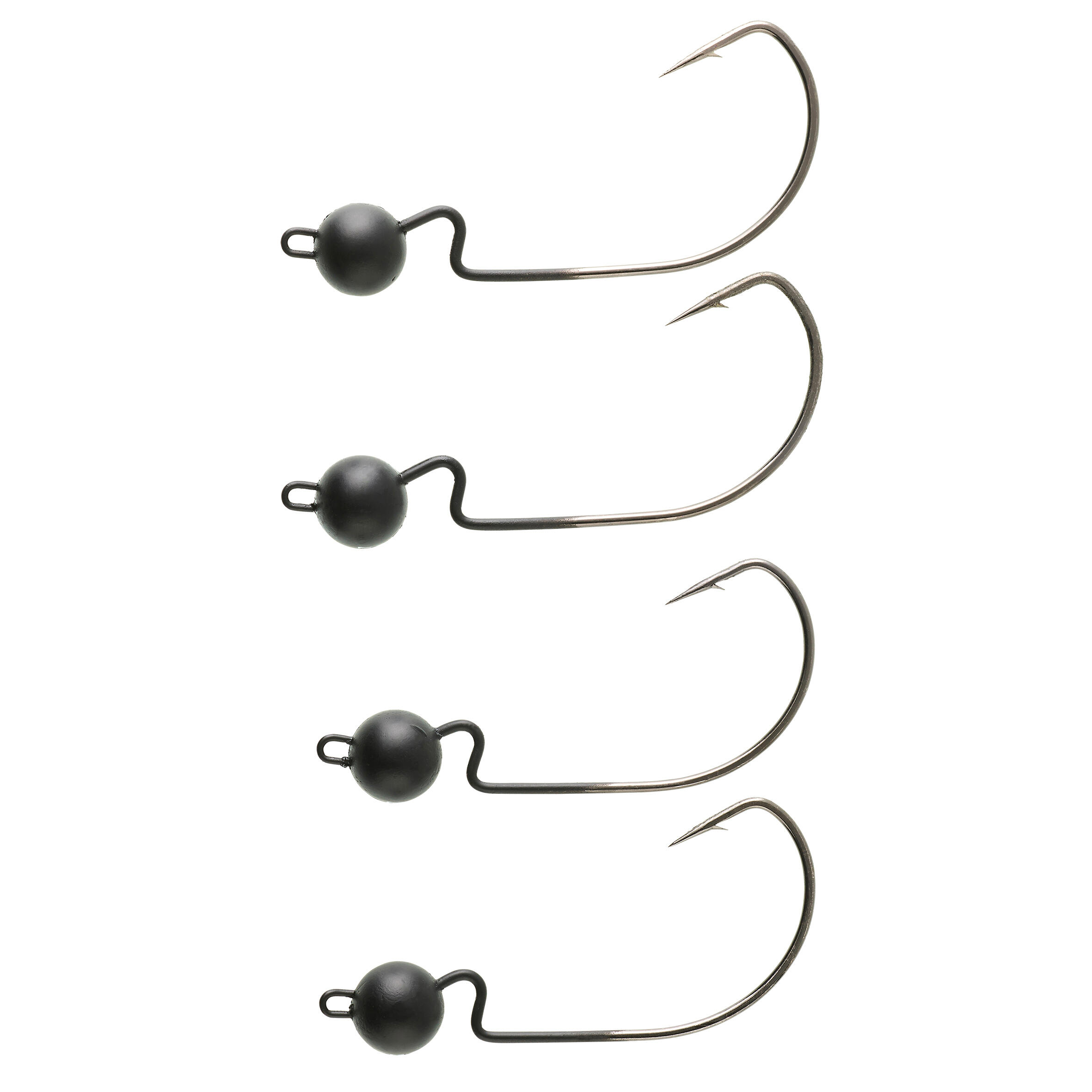 CAPERLAN Montaggio artificiale morbido testa piombata texan pesca TPTEX