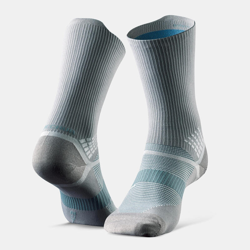 Chaussettes randonnée - Hike 520 Double High Grise x2 paires