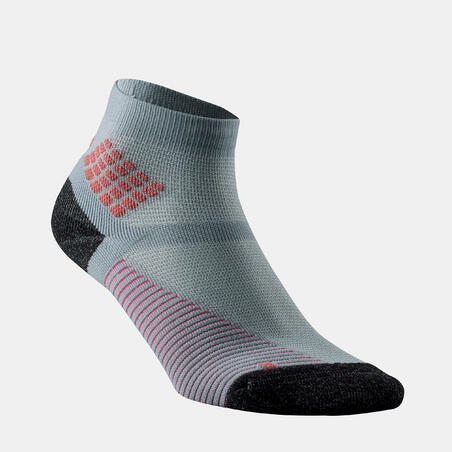 Chaussettes randonnée - MH500 Mid Gris Rose x2 paires