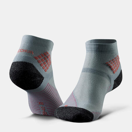 Chaussettes randonnée - MH500 Mid Gris Rose x2 paires