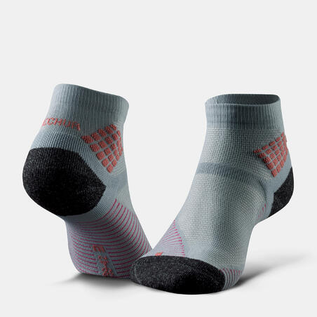 Шкарпетки MH500 для туризму 2 пари сірі/рожеві