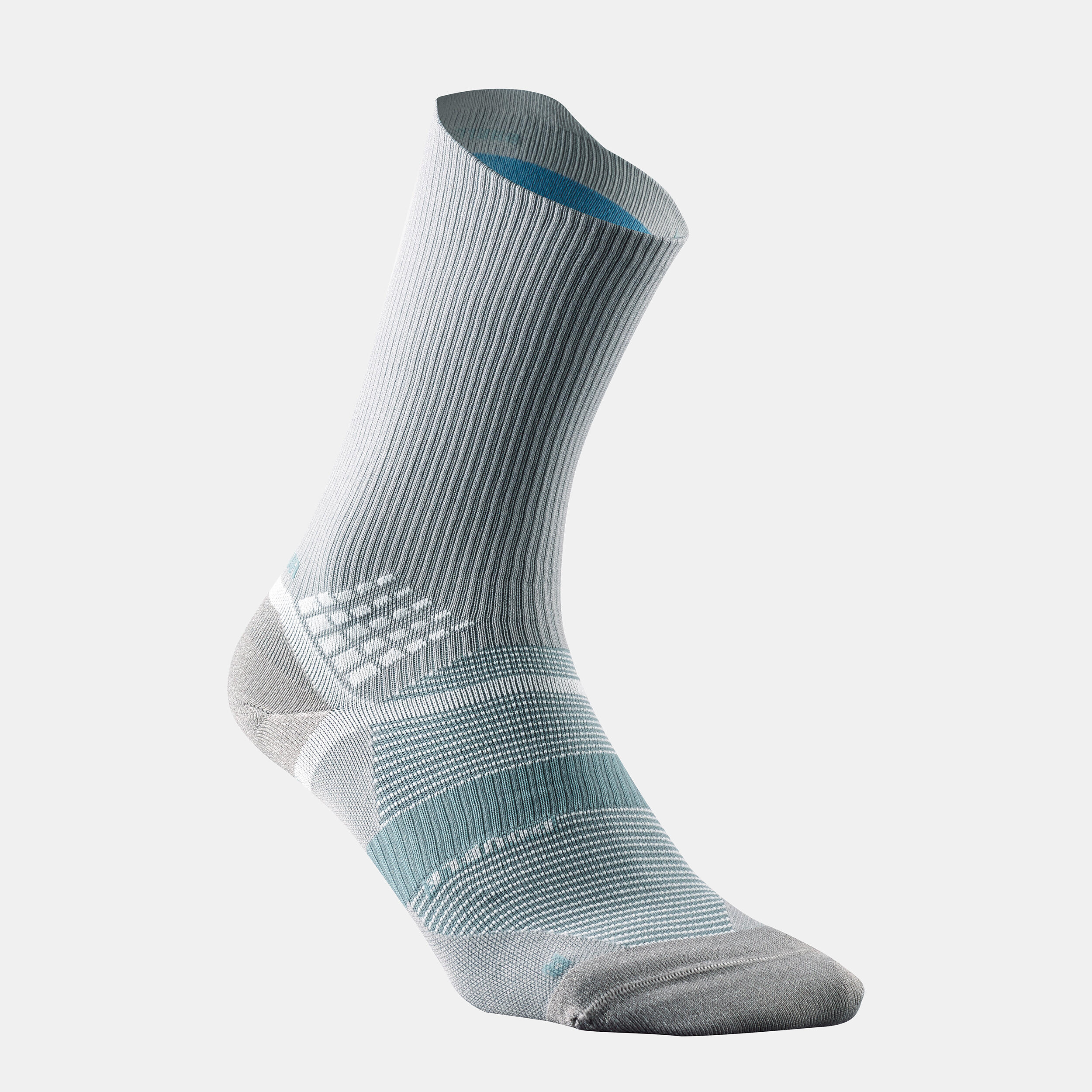 2-Pack Hiking Socks - 520 Grey  - QUECHUA