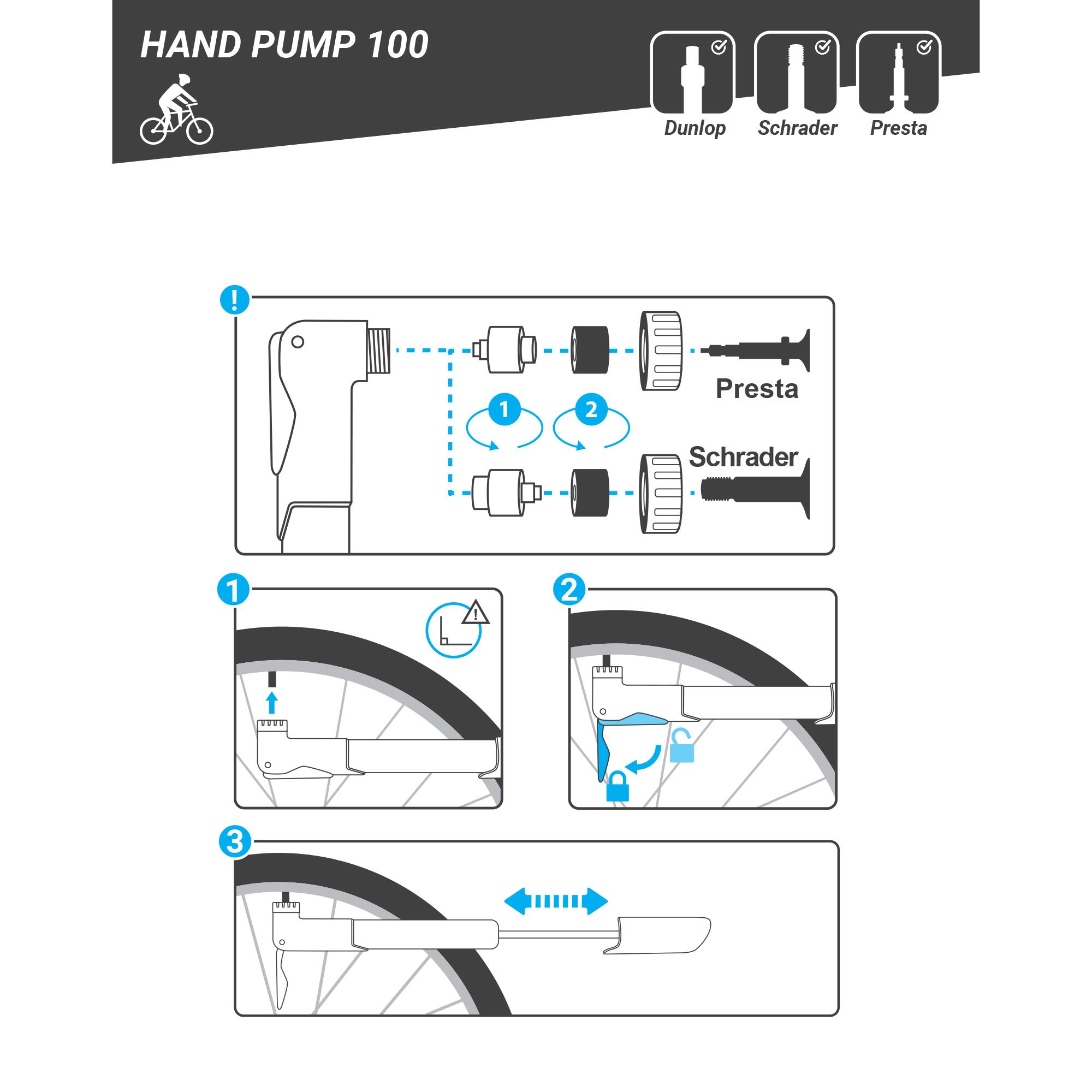 100 black hand pump