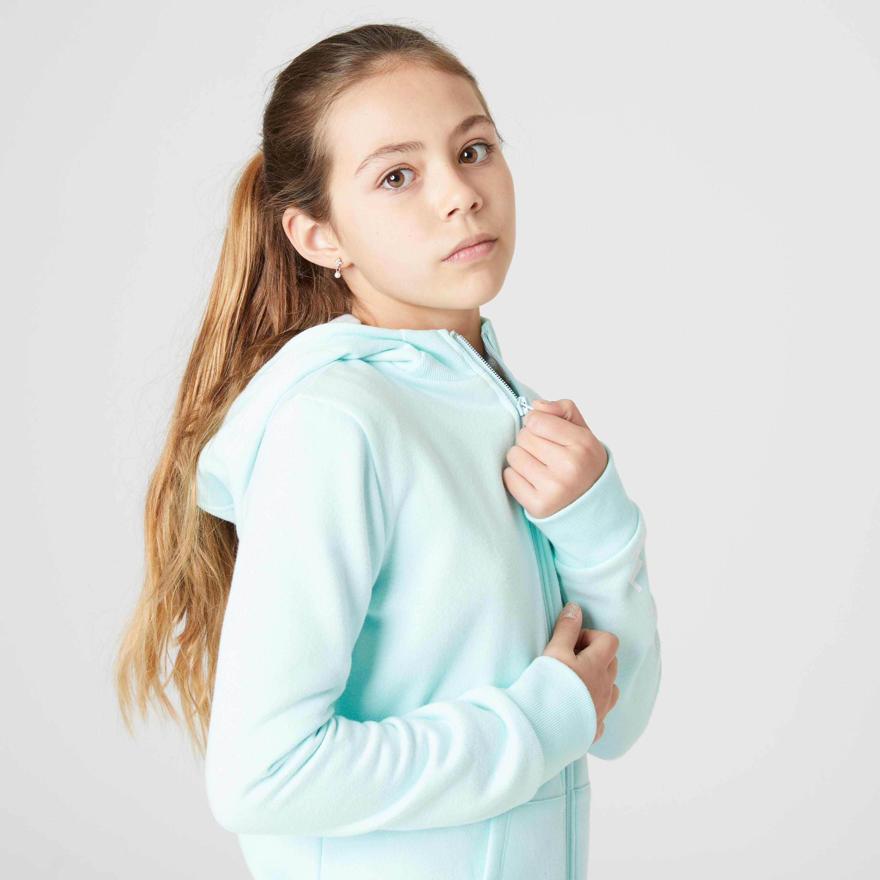 Kids' Zippered Hoodie - Green 2/6